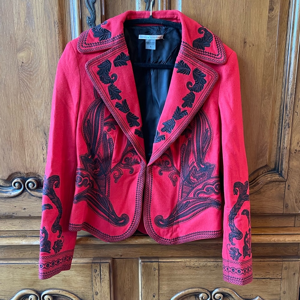 Peter Nygard Embroidered Blazer